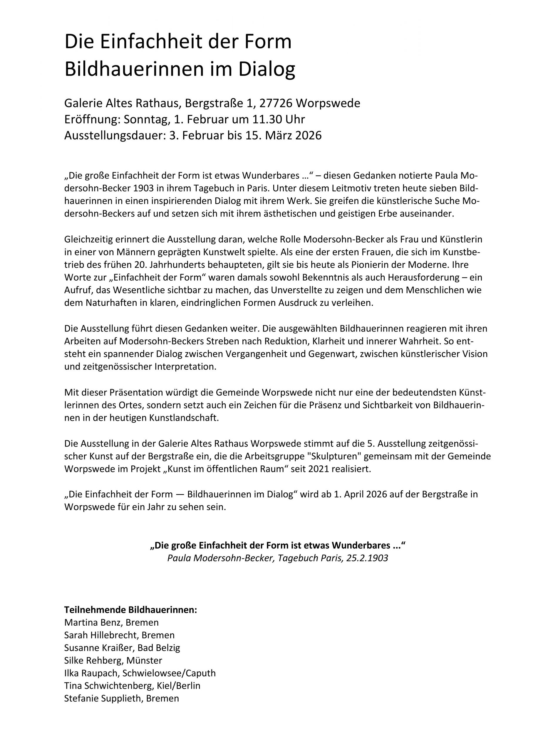 Die-Einfachheit-der-Form_Bildhauerinnen-im-Dialog_Galerie-Altes-Rathaus